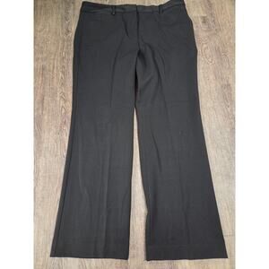 Talbots Barely Boot Dress Pants Stretch Black Blue Size 16
